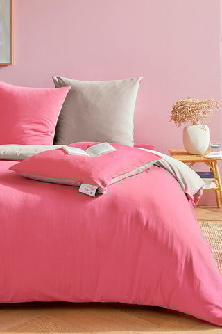 Parure de couette réversible - Gris perle