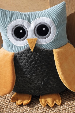 Cale-porte Chouette Bambin - Gris - 12 x 21 x 25 cm