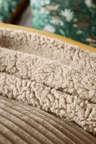 Jeté de canapé Corduroy - Taupe - 160 x 210 cm