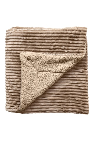 Jeté de canapé Corduroy - Taupe - 240 x 270 cm