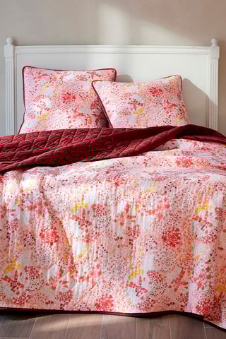 Couvre-lit Eclats Floraux - Rose - 230 x 250 cm