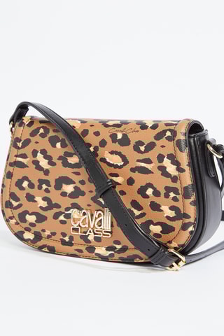 Sac bandoulière Vanessa - Noir et marron clair