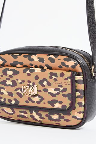 Sac bandoulière Carola - Noir et camel