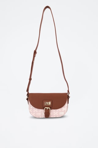 Sac bandoulière Alice - Marron et rose