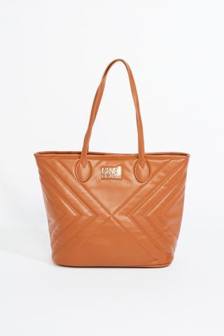 Cabas et pochette Sara - Camel