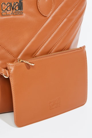 Cabas et pochette Sara - Camel