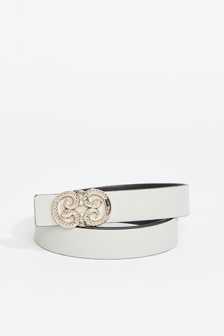 Ceinture réversible - Gris clair