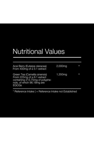 Complément alimentaire baie d'açai et thé vert - 60 comprimés