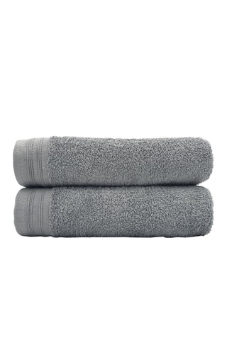 2 teli bagno - Grigio - 90 x 150 cm