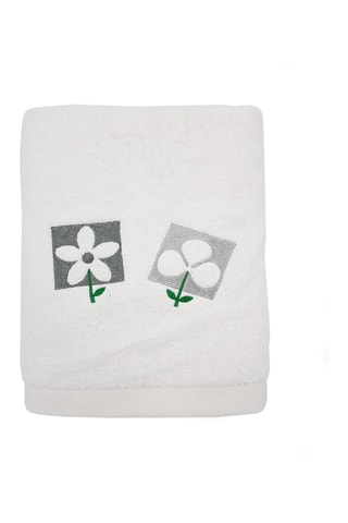 3 asciugamani - Bianco e grigio