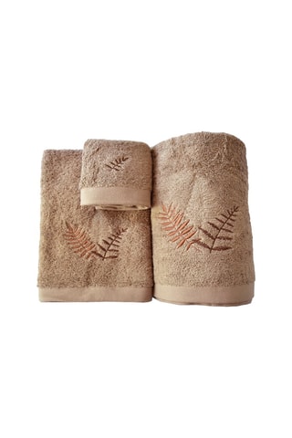 3 asciugamani - Caffè e marrone 