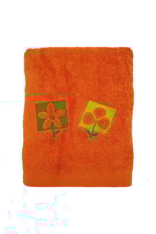 3 asciugamani - Arancione e Verde