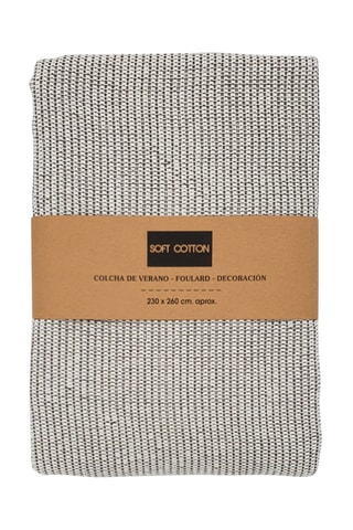 Copriletto - 
Bianco e nero - 230 x 260 cm