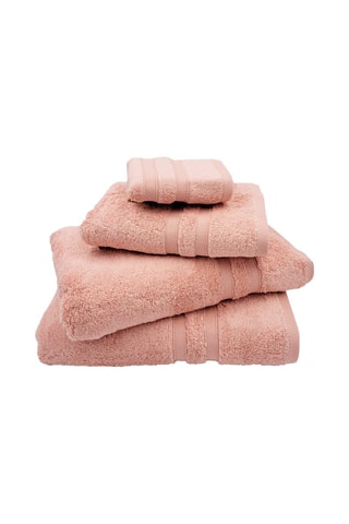 3 asciugamani - Rosa - 30 x 50 cm