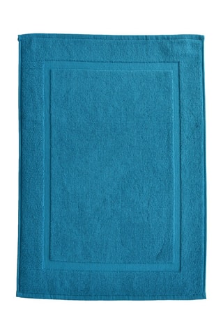 2 tappetini bagno - Petrolio - 45 x 65 cm