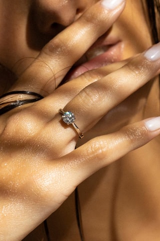 Verlovingsring Impérial Witgoud en Diamant