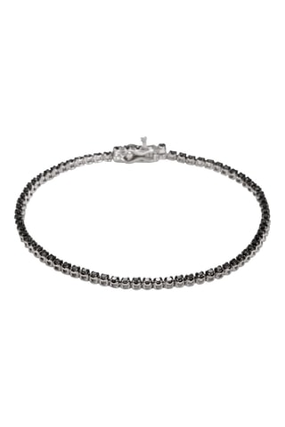 Pulsera Rivière - Oro blanco y diamantes