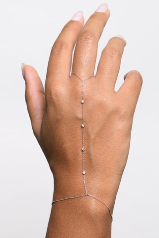 Pulsera Tiyi - Oro blanco y diamantes