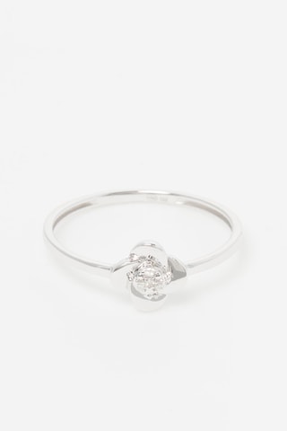 Anillo Florecita Oro blanco y diamantes