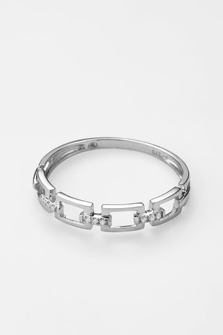 Anillo Maillage Oro blanco y diamantes