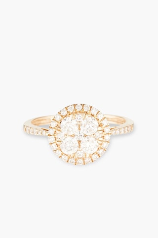 Alianza Pompadour - Oro amarillo y diamantes