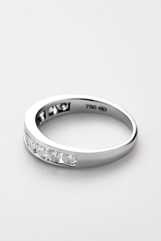 Trouwring  Rail   Witgoud en Diamanten