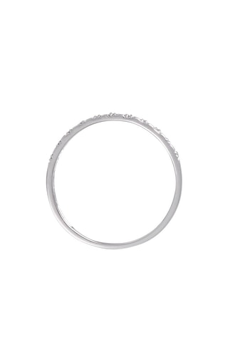 Trouwring Linéa Witgoud en Diamanten