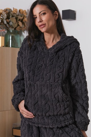 Fleece Pyjama Ual - Zwart