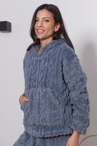 Fleece Pyjama Ual - Grijs