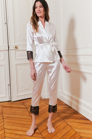 Pyjama Tamila - Wit en zwart