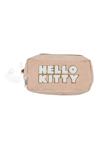 Trousse de toilette en velours Hello Kitty Sanrio - Rose