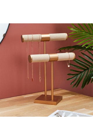 Présentoir à bijoux - 31 cm - Doré