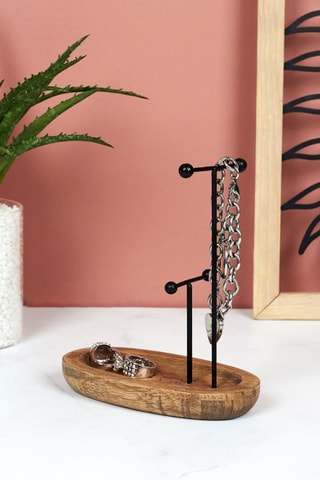 Porte-bijoux en pin - 14 x 16,5 x 7,5 cm