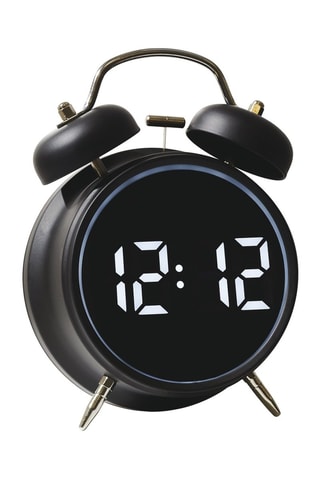 Réveil Rétro Digital - Noir