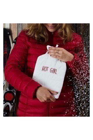 Bouillotte Hot Girl - 3 x 26 x 15,5 cm - Blanc