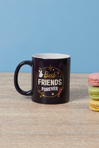 Mug en grès best friend forever - 9,5 x 8 x 8 cm