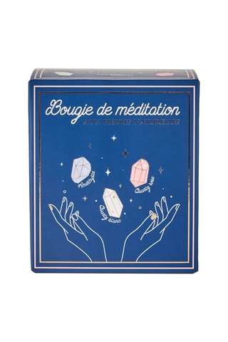Bougie de méditation aux herbes naturelles