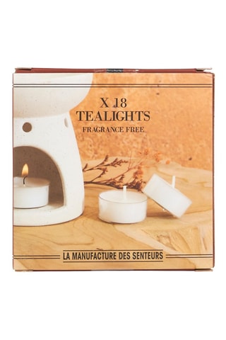 18 bougies chauffe plat - Blanc