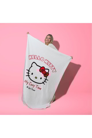 Plaid Hello Kitty - Blanc - 125 x 152 x 0,7 cm