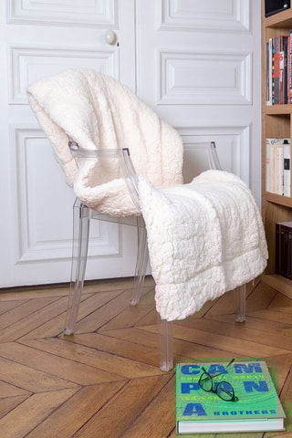 Plaid Câlin - Blanc - 130 x 150 cm