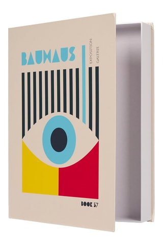 3 boîtes de livre Bauhaus assorties - 33 x 4,2 x 25 cm