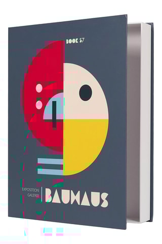 3 boîtes de livre Bauhaus assorties - 33 x 4,2 x 25 cm