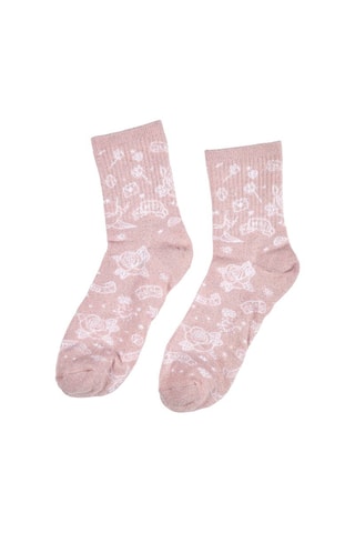 Coffret bouteille avec 3 paires de chaussettes - Rose