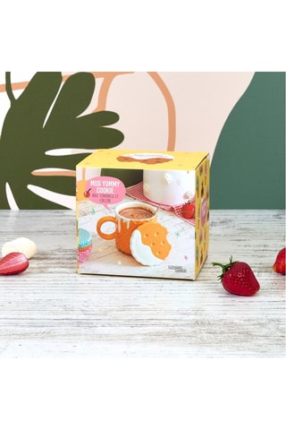 Mug en grès et acier inoxydable