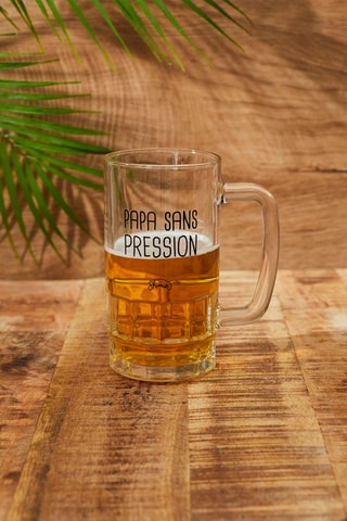 Chope à bière Papa sans pression - 12 x 8 x 14.5 cm
