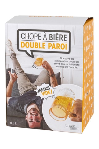 Chope isotherme Bière - 16 x 13 x 8 cm