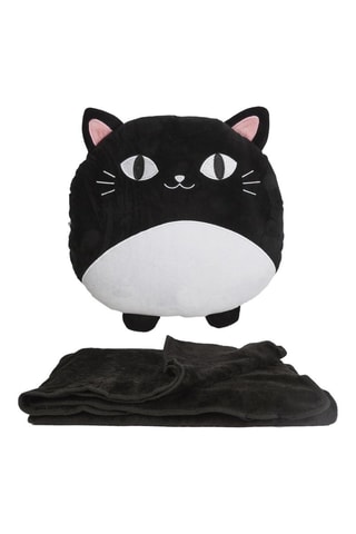 Coussin 3-en-1 - Noir - 35 cm