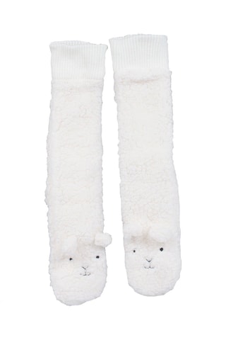 Chaussettes à oreilles Mouton Calin - Blanc