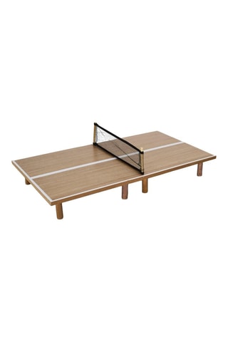 Mini table ping pong en pin - Naturel