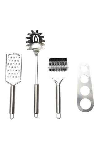 Coffret en acier inoxydable préparation pasta - 4 pièces
